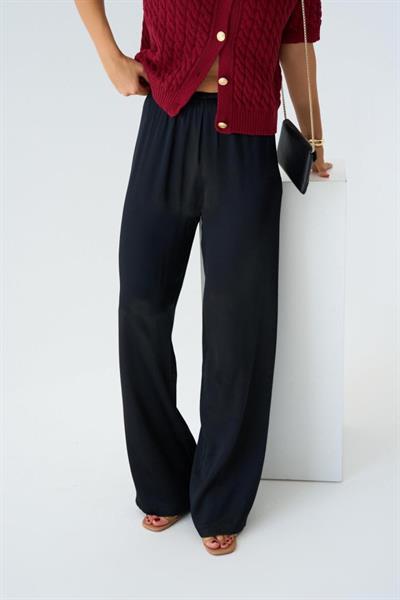Lastikli Pantolon - Siyah