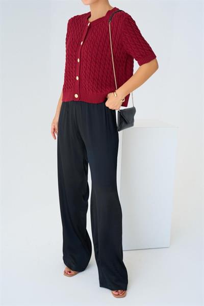 Lastikli Pantolon - Siyah