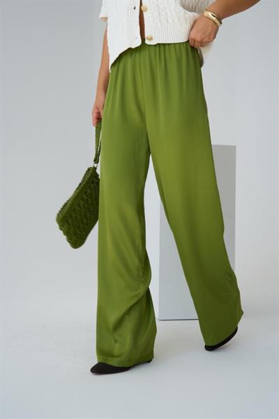 Lastikli Pantolon - Yeşil