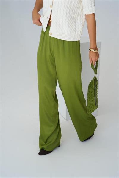 Lastikli Pantolon - Yeşil