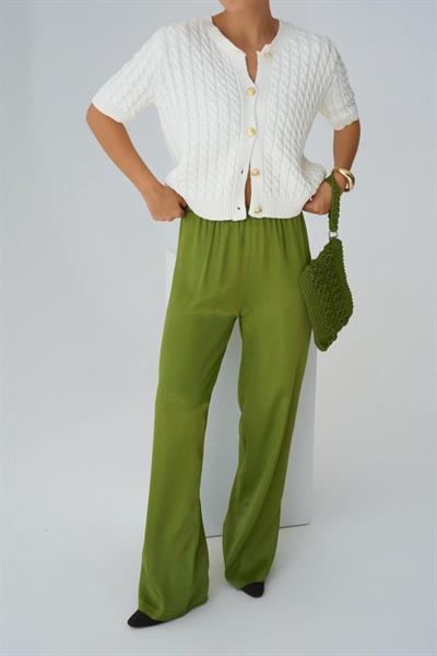 Lastikli Pantolon - Yeşil