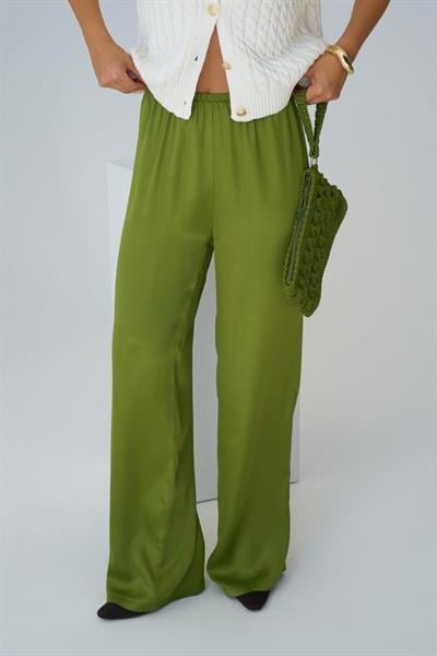 Lastikli Pantolon - Yeşil