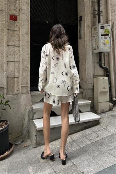 Lauren Desenli Keten Takım 9805-0025