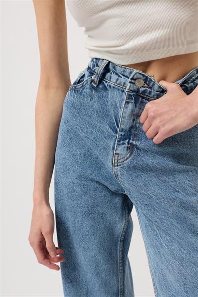 Lazer Kesim Wide Leg Jean