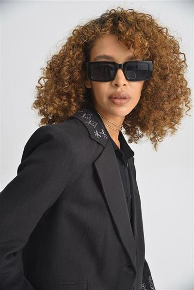 Leomie Nakışlı Blazer Ceket 6106