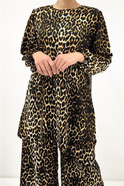 Leopar Tunik Pantolon Alt Üst Takım 6663