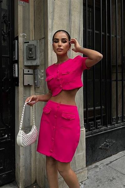 Liatris Crop Ceket Takım 9389-10