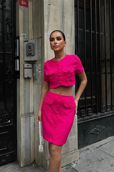 Liatris Crop Ceket Takım 9389-10