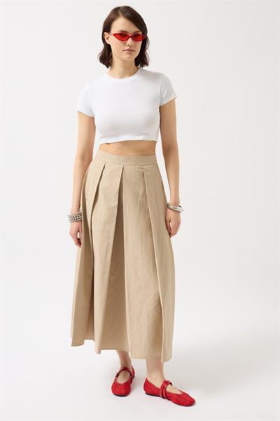 Likralı Basic Crop T-Shirt