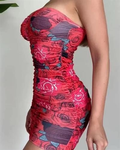 Likralı Dilber Elbise - Kırmızı