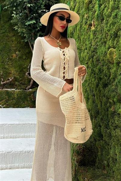 Lobelia Kroşe Bağlamalı Takım 9655-01