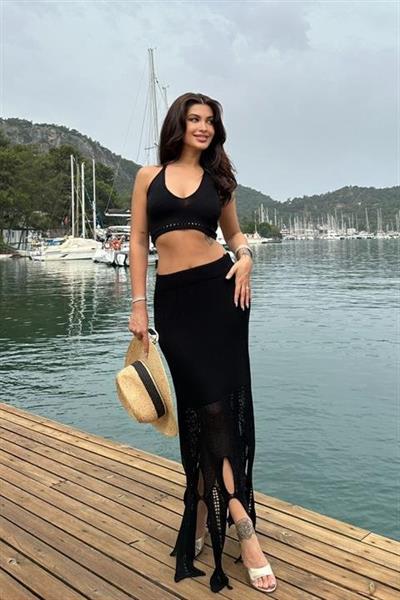 Luna Boyundan Bağlamalı Crop Takım 9868