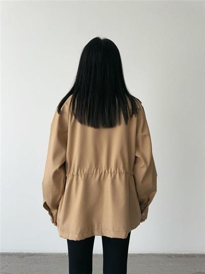 MONT BEL BÜZGÜ BALIKÇI YAKA SOFT KUMAŞ - Kahverengi