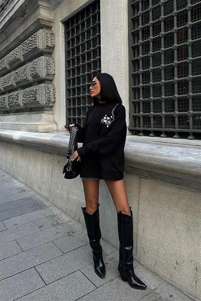 Marison Çiçek Nakışlı Sweatshirt 8050 -08