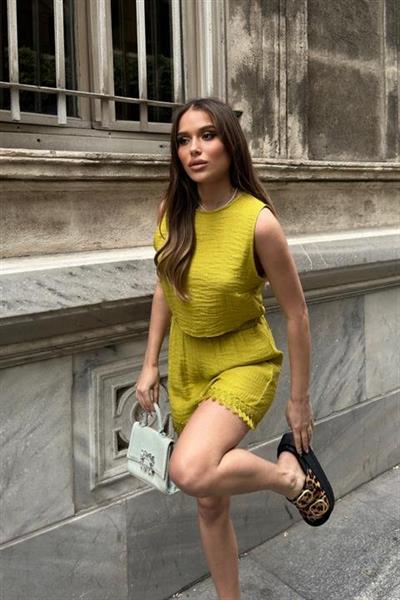 Marla Şortlu Keten Takım 9441-08