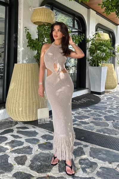 Marlene Püskül Detaylı Elbise 2777