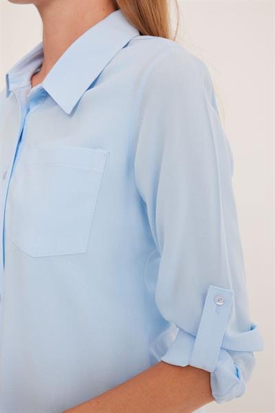 Mavi Viskon Gömlek 20237