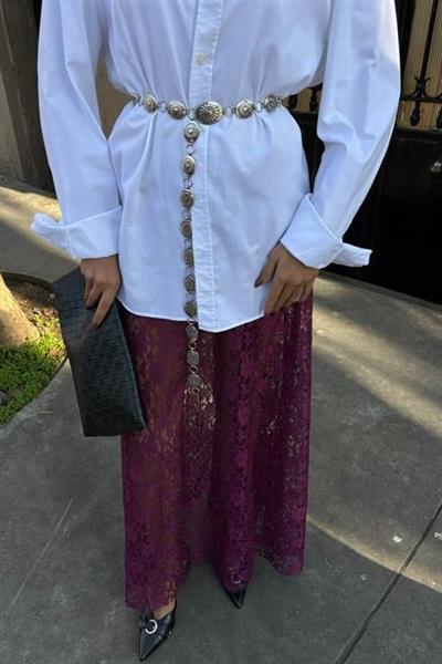 Maxi Dantel Etek 4047