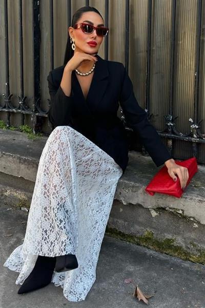 Maxi Dantel Etek 4047