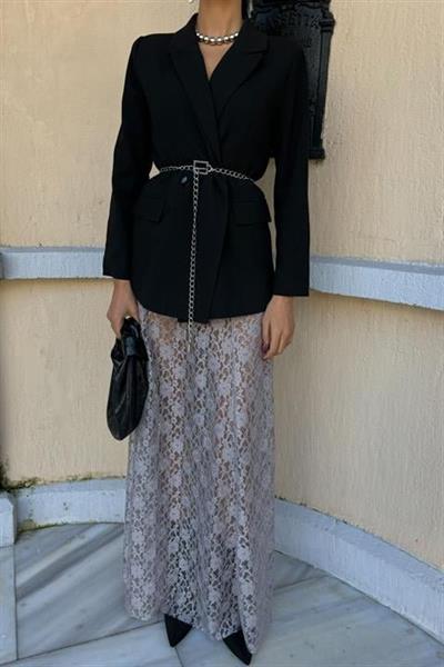 Maxi Dantel Etek 4047