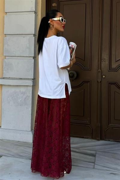 Maxi Dantel Etek 4047