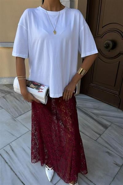 Maxi Dantel Etek 4047