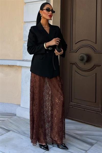 Maxi Dantel Etek 4047