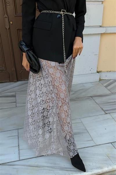 Maxi Dantel Etek 4047