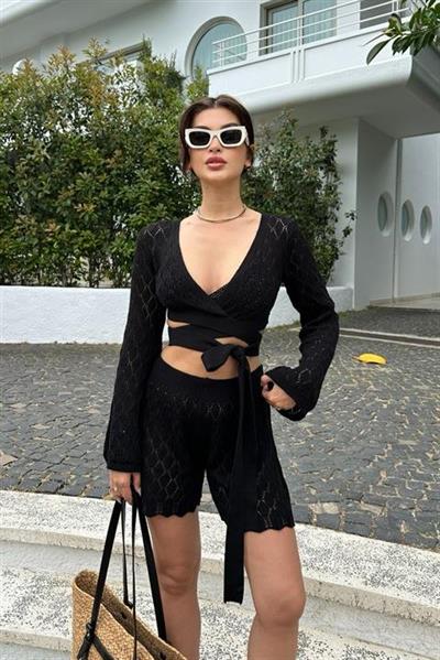 Meryl Kroşe Bağlamalı Takım 9864