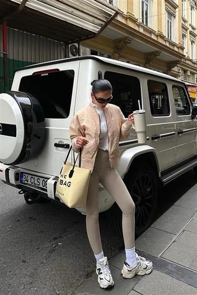 Michonne Ribanalı Bomber Ceket 7059 -08