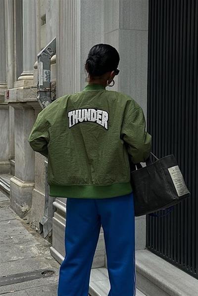 Michonne Ribanalı Bomber Ceket 7059 -08