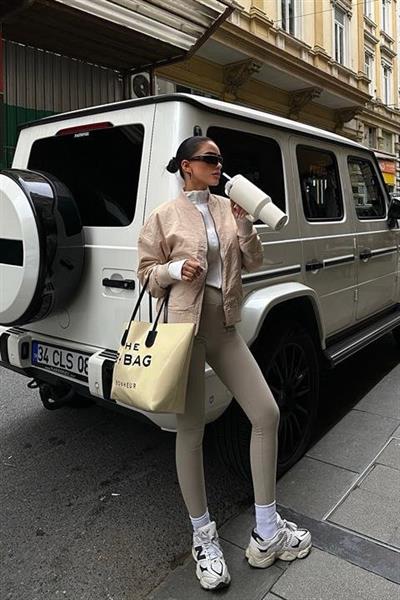 Michonne Ribanalı Bomber Ceket 7059 -08