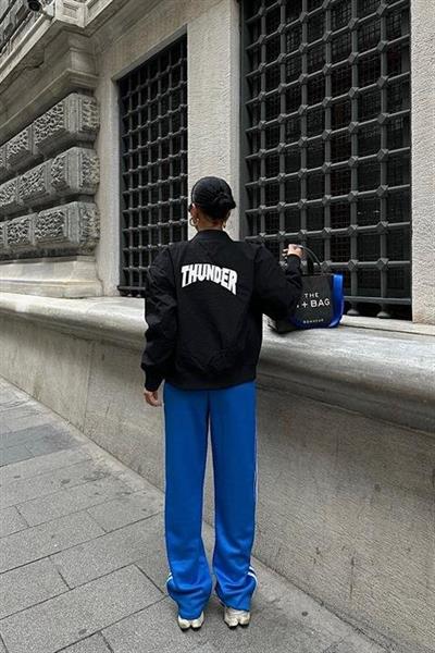 Michonne Ribanalı Bomber Ceket 7059 -08