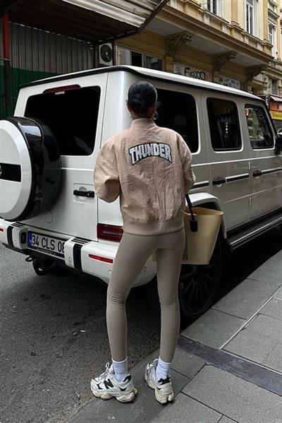 Michonne Ribanalı Bomber Ceket 7059 -08