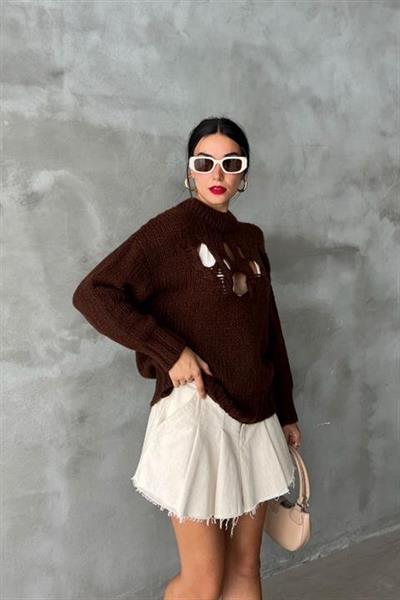 Midred Cut Out Triko Kazak 1200-09