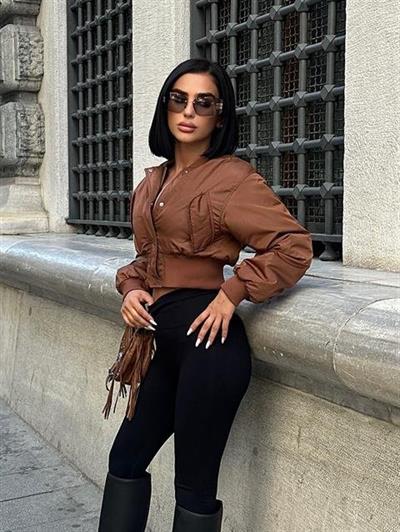 Miecka Crop Bomber Ceket 7022-8