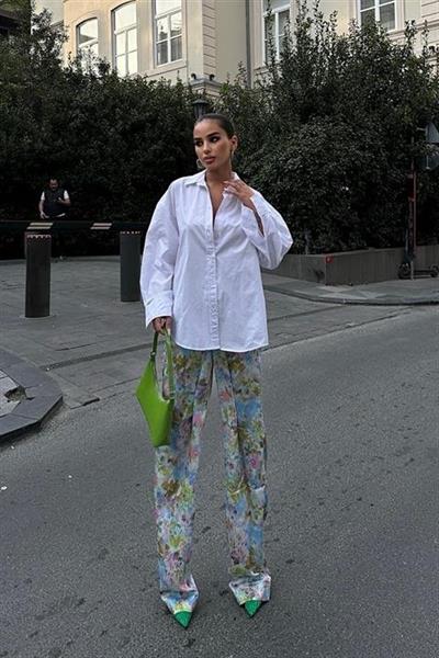 Mirian Sırt Dekolteli Gömlek 3228-08