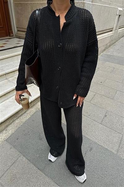 Moon Salaş Kroşe Pantolon Takım 9880