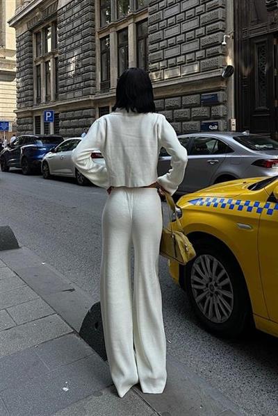 Nancy Kruveze Yaka Crop Takım 9954 - 25