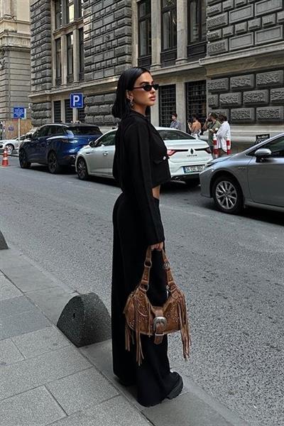 Nancy Kruveze Yaka Crop Takım 9954 - 25