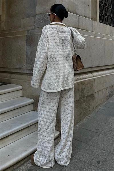 Nolan Regular Ajurlu Pantolon Takım 9885