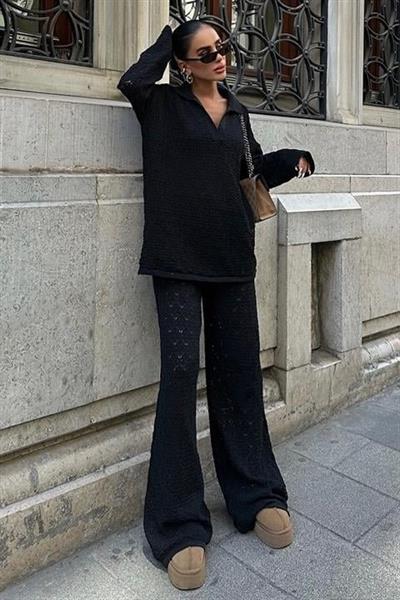 Nolan Regular Ajurlu Pantolon Takım 9885