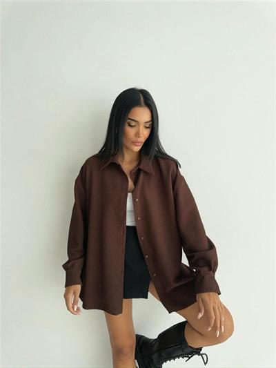 OTTOMAN GÖMLEK - Kahverengi