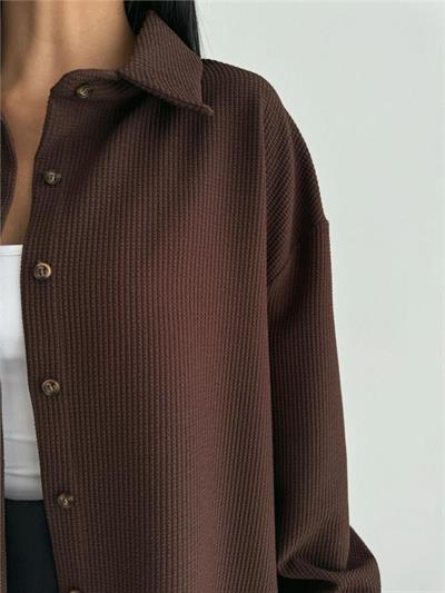 OTTOMAN GÖMLEK - Kahverengi