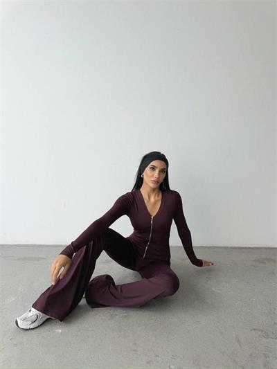 OYSHO FERMUARLI STRECH TULUM - Bordo