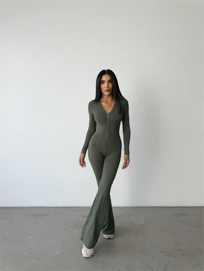 OYSHO FERMUARLI STRECH TULUM - Haki