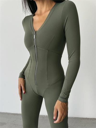 OYSHO FERMUARLI STRECH TULUM - Haki