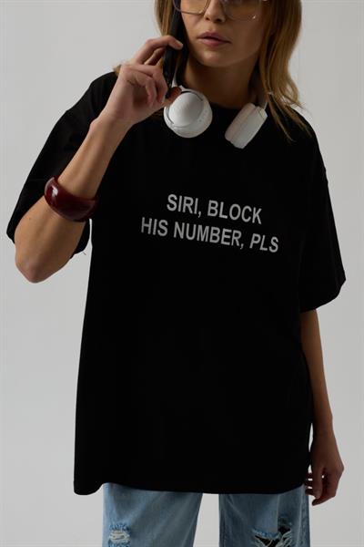 Ön Baskılı Oversize T-Shirt