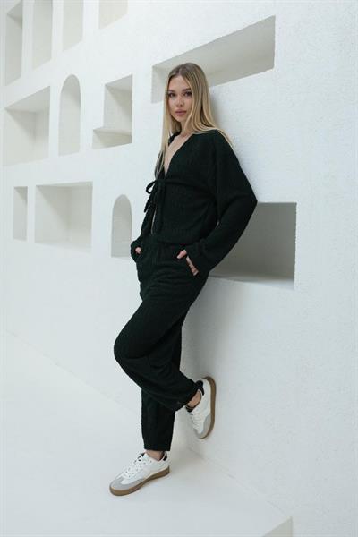 Önden Bağlamalı Takım - Haki