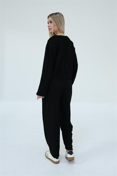 Önden Bağlamalı Takım - Siyah